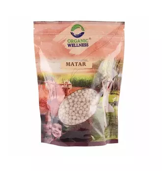 Уайт Матар (Белый горох цельный) (450 г), White Matar Whole, произв. Organic Wellness