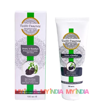 Уголь и Бамбук: очищающая пенка для лица (100 мл), произв. Vedik Essence