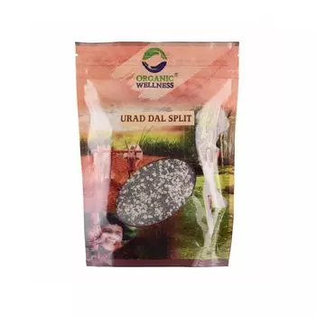 Урад Дал (Черный маш) (450 г), Urad Dal Split, произв. Organic Wellness