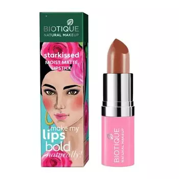 Увлажняющая матовая помада для губ Леди удача (4,2 г), Starkissed Moist Matte Lipstick Lady Luck, произв. Biotique