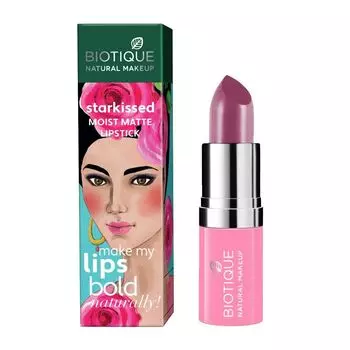 Увлажняющая матовая помада для губ Утреннее сияние (4,2 г), Starkissed Moist Matte Lipstick Morning Glory, произв. Biotique