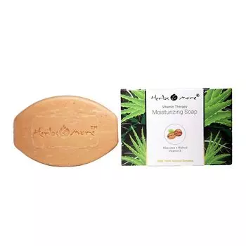 Увлажняющее мыло с Алоэ вера, Грецким орехом и Витамином Е (375 г), Moisturizing Soap Aloe vera Walnut Vitamin E, произв. Herbs & More