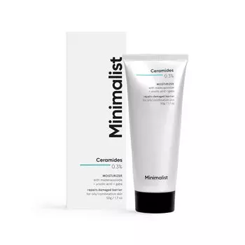 Увлажняющий крем с Керамидами 0,3% и Мадекассосидом (50 г), Ceramides 0,3% Moisturizer with Madecassoside, произв. Minimalist