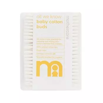 Ватные палочки с бумажным стержнем (200 шт), Cotton Buds with Paper Stem, произв. Mothercare