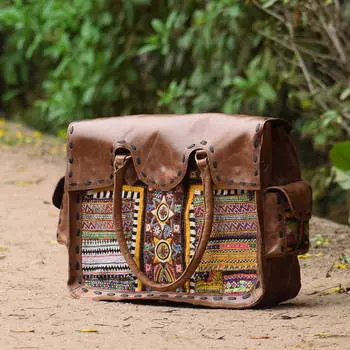 Винтажная сумка с ручной вышивкой, Vintage Embroidered Bag, Handmade, произв. MYINDIA