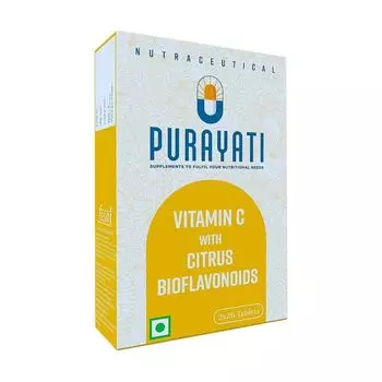 Витамин С с цитрусовыми биофлавоноидами (60 таб), Vitamin C With Citrus Bioflavonoids, произв. Purayati