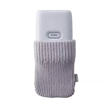 Вязаный чехол для принтера: цвет Белый, Instax Link Sock Case White, произв. Instax