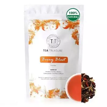 Ягодный чай (100 г), Berry Blast Fruit Tea, произв. Tea Treasure