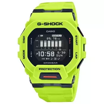 Зеленые мужские часы G-Squad, Green G-Squad Connect Men's Watch, произв. Casio