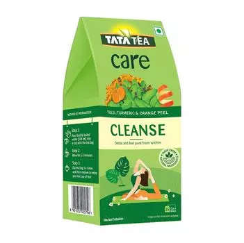 Зеленый чай для очищения с Тулси и Куркумой (25 пак), Infusion Green Tea with Tulsi, Turmeric, произв. Tata Tea