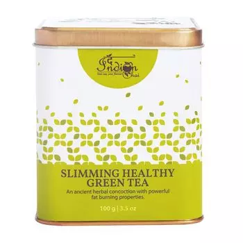 Зеленый чай для снижения веса (100 г), Slimming Healthy Green Tea, произв. Indian Chai