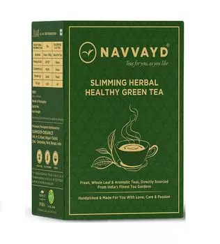Зеленый чай для снижения веса (100 г), Slimming Herbal Healthy Green Tea, произв. Navvayd