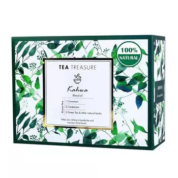 Зеленый чай Кахва (18 пак, 2 г), Kahwa Green Tea, произв. Tea Treasure