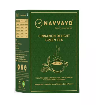 Зеленый чай с Корицей (100 г), Cinnamon Delight Green Tea, произв. Navvayd