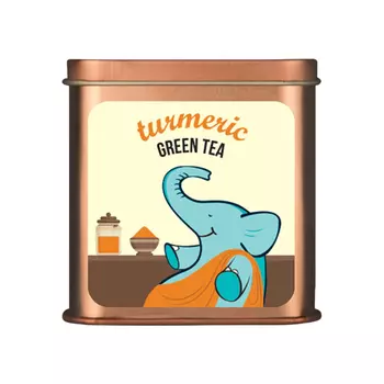 Зеленый чай с Куркумой (100 г), Turmeric Green Tea, произв. Tea Trunk