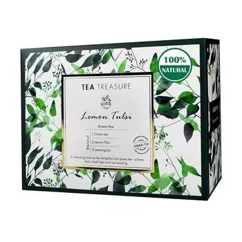 Зеленый чай с Лимонным тулси (18 пак, 2 г), Lemon Tulsi Green Tea, произв. Tea Treasure