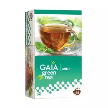 Зеленый чай с Мятой (25 пак, 2 г), Green Tea Mint, произв. Gaia