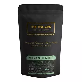 Зеленый чай с Органической мятой (50 г), Organic Mint Green Tea Pouch, произв. INLIFE