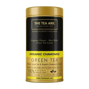 Зеленый чай с органической Ромашкой (50 г), Organic Chamomile Green Tea Tin, произв. INLIFE