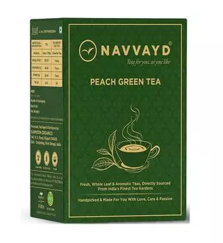 Зеленый чай с Персиком (100 г), Peach Green Tea, произв. Navvayd