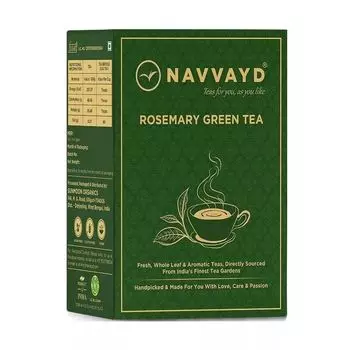 Зеленый чай с Розмарином (100 г), Rosemary Green Tea, произв. Navvayd