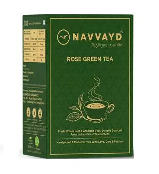 Зеленый чай с Розой (100 г), Rose Green Tea, произв. Navvayd
