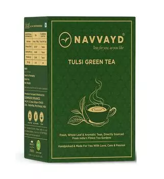 Зеленый чай с Тулси (100 г), Tulsi Green Tea, произв. Navvayd
