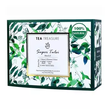 Зеленый чай с Тулси (18 пак, 2 г), Super Tulsi Green Tea, произв. Tea Treasure