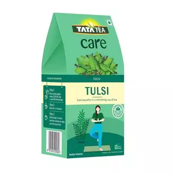 Зеленый чай с Тулси (25 пак), Tulsi Herbal Infusion Green Tea, произв. Tata Tea
