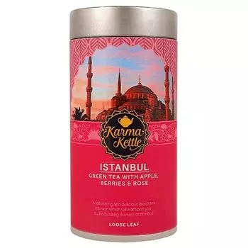 Зеленый чай с Яблоком, ягодами и Розой (75 г), Istanbul, произв. Karma Kettle