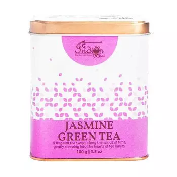 Зеленый чай с Жасмином (100 г), Jasmine Green Tea, произв. Indian Chai