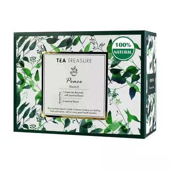 Зеленый чай с Жасмином (18 пак, 2 г), Peace Jasmine Green Tea, произв. Tea Treasure