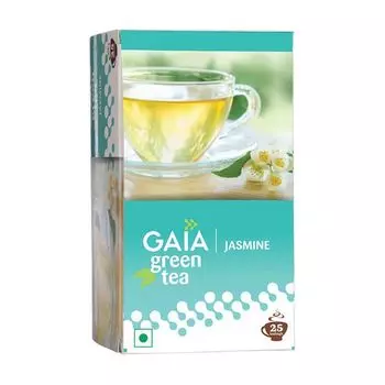 Зеленый чай с Жасмином (25 пак, 2 г), Green Tea Jasmine, произв. Gaia
