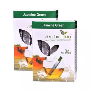 Зеленый чай с Жасмином (2 x 10 пак, 2,5 г), Jasmine Green Tea, произв. Sunshine Tea
