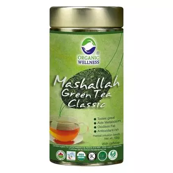 Зелёный чай Машалла (100 г), Mashallah Green Tea Classic, произв. Organic Wellness