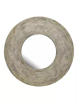 Зеркало круглое в деревянной резной раме, Wooden Round Mirror Frame Big, произв. John Molly Decor&Gifts