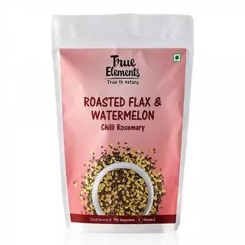 Жареные семена Льна и Арбуза (125 г), Roasted Flax And Watermelon Seeds, произв. True Elements