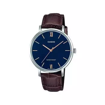 Женские часы аналоговые с коричневым ремешком, Brown Analog Women's Watch, произв. Casio