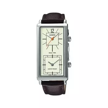 Женские часы с коричневым ремешком и несколькими циферблатами, Brown Multi-Dial Women's Watch, произв. Casio