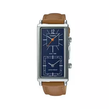 Женские часы с несколькими циферблатами и коричневым ремешком, Brown Multi-Dial Women's Watch, произв. Casio