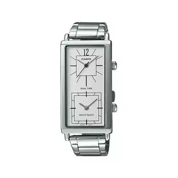 Женские часы серебристые с несколькими циферблатами, Silver Multi-Dial Women's Watch, произв. Casio