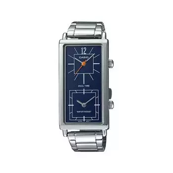Женские серебристые часы с несколькими циферблатами, Silver Multi-Dial Women's Watch, произв. Casio