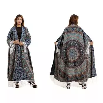 Женское кимоно ручной работы, Kimono Shibori, Handmade, произв. MYINDIA