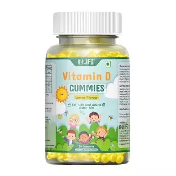 Жевательные конфеты с Витамином Д (30 шт), Vitamin D Gummies, произв. INLIFE