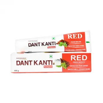 Зубная паста Дант Канти Ред (100 г), Dant Kanti Red Toothpaste, произв. Patanjali