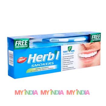 Зубная паста для курильщиков (150 г), Herb'l Smokers Toothpaste, произв. Dabur