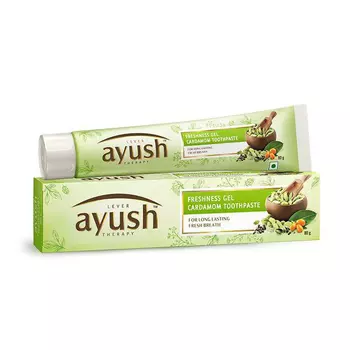 Зубная паста с Кардамоном (150 г), Freshness Gel Cardamom Toothpaste, произв. Lever Ayush