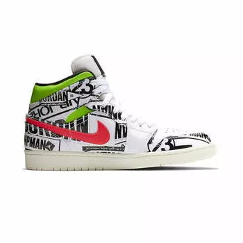 Air Jordan 1 Mid All Over Logos