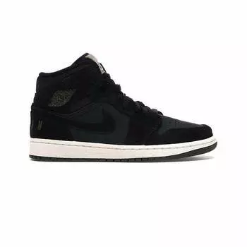 Air Jordan 1 Mid Black Olive Canvas
