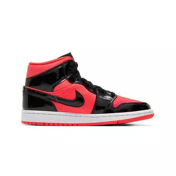 Air Jordan 1 Mid Hot Punch Black